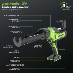 24V Caulk Gun