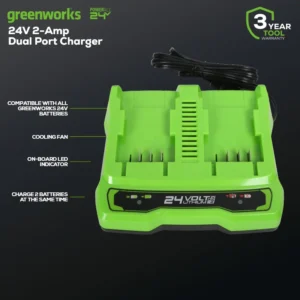 24V 4 Ah Charger Dual Port