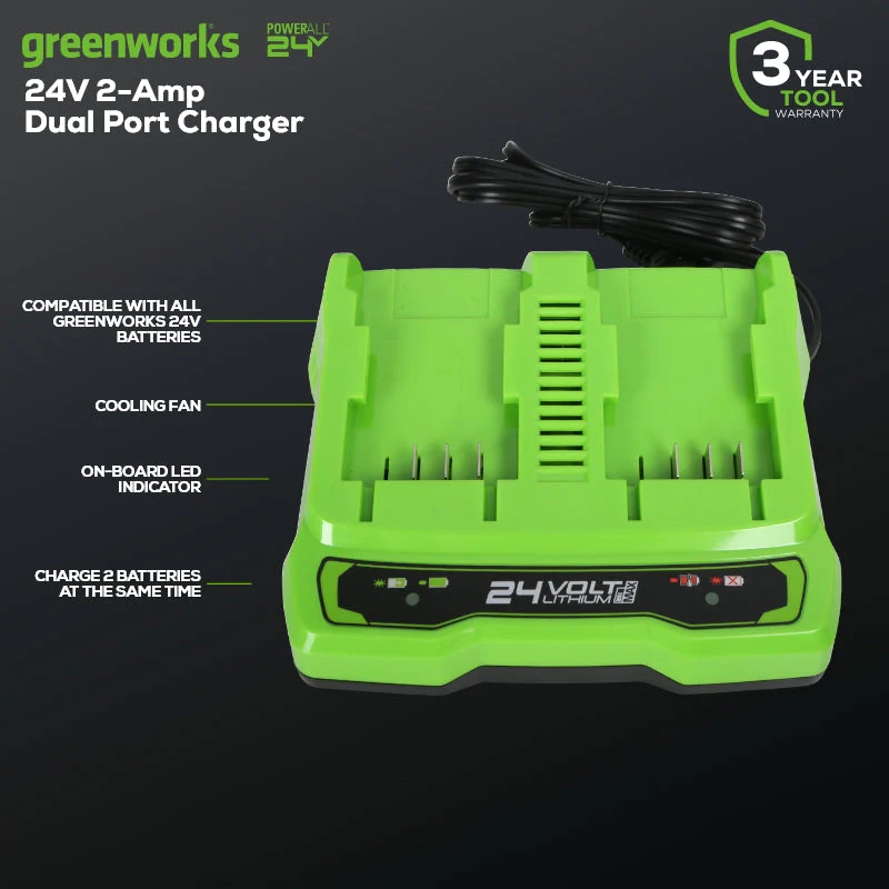24V 4 Ah Charger Dual Port